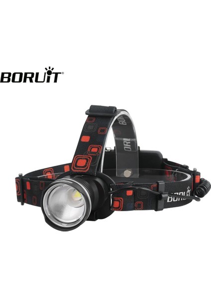 E Boruıt Rj LED Far Yakınlaştırma 3 Modlu Şarj Edilebilir Far Pil El Feneri Su Geçirmez Kamp Balıkçılık Kafa Feneri (Yurt Dışından) fiyatları