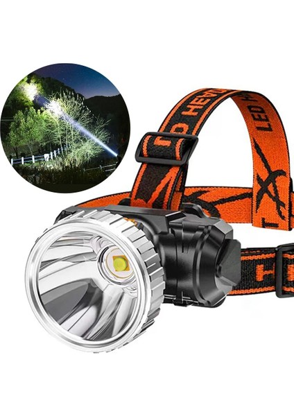 B Süper Parlak El Feneri Işığı USB Şarj Edilebilir Far Su Geçirmez Açık Kamp Balıkçılık Kafa 3 Aydınlatma Modu LED Far (Yurt Dışından) fiyatları