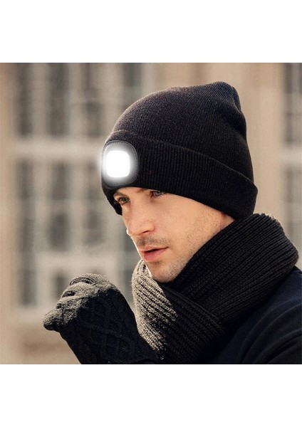 Sarı Açık Spor Örme Şapka Işık Kadın Erkek LED Şapka El Feneri Far Far Tırmanma Bisiklet Kamp Için Rüzgar Geçirmez Şapkalar (Yurt Dışından) fiyatları