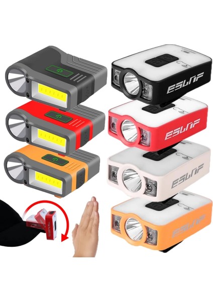 1 Adet Tarzı Rgb Ob LED Indüksiyon Sensörü Far Ultra Parlak Taşınabilir Ipx6 Su Geçirmez Klipsli Beyzbol Şapkası Işık Baş Feneri Lambası (Yurt Dışından) fiyatları