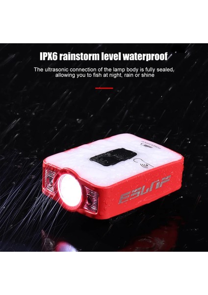 Sarı Indüksiyon Kapağı Klip Işık USB Şarj El Feneri Xpg Cob Projektör Kafa Işık Su Geçirmez Balıkçı Işığı Fener Kamp Lambası (Yurt Dışından)