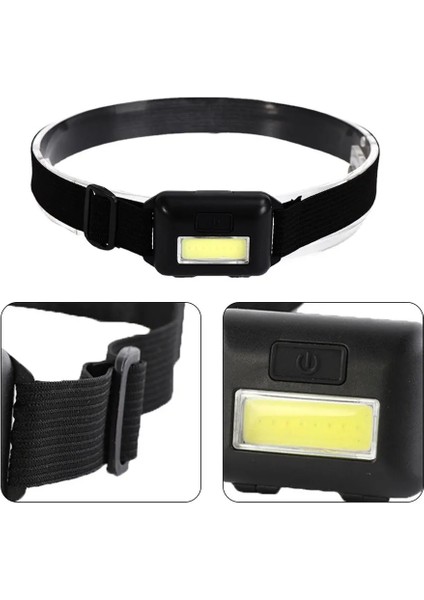 Siyah Çok Fonksiyonlu Far Mini Far Cob Plastik Kuru Pil Far LED Taşınabilir Açık Kamp Balıkçılık Lambası (Yurt Dışından) fırsatları