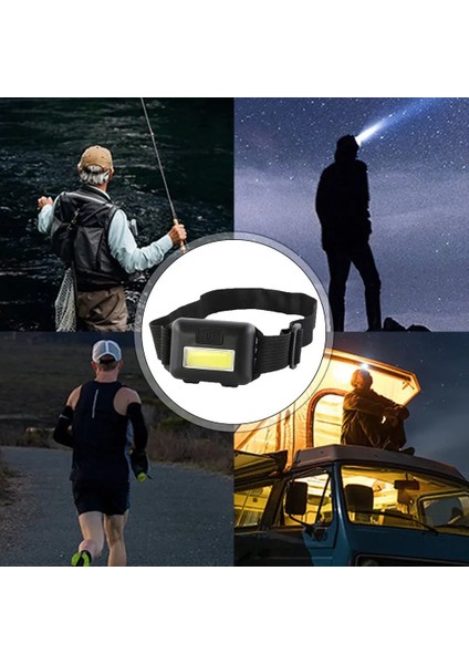 Siyah Çok Fonksiyonlu Far Mini Far Cob Plastik Kuru Pil Far LED Taşınabilir Açık Kamp Balıkçılık Lambası (Yurt Dışından) indirimleri