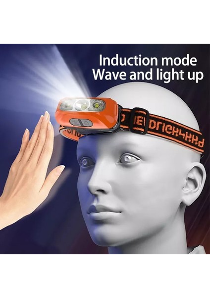 Turuncu Açık Taşınabilir Indüksiyon Far Çok Fonksiyonlu LED Güçlü Işık Far Şarj Edilebilir Su Geçirmez Gece Balıkçılık Far (Yurt Dışından) fiyatları