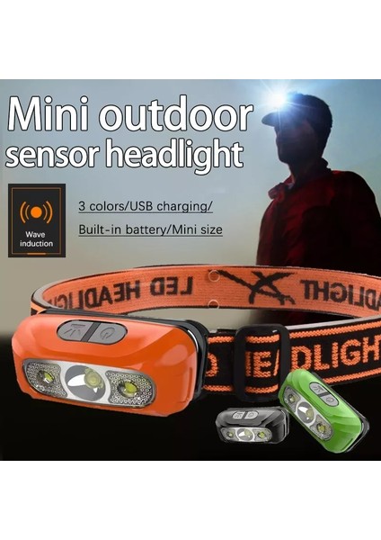 Turuncu Açık Taşınabilir Indüksiyon Far Çok Fonksiyonlu LED Güçlü Işık Far Şarj Edilebilir Su Geçirmez Gece Balıkçılık Far (Yurt Dışından) modelleri