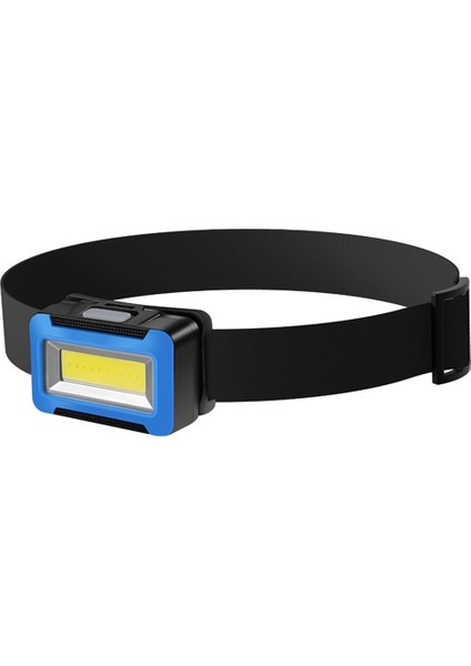 Mavi Taşınabilir Cob LED Far El Feneri Su Geçirmez Kafa Ön Işık Kamp Far 3 Anahtar Modu ile Çalışma Far Gece Lambası (Yurt Dışından)