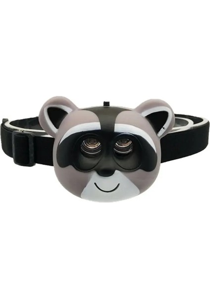 No.3 Boyutu Kafa Bandı ile Çocuk Far Karikatür Hayvan Far Sos El Feneri Çocuklar Hediye (Yurt Dışından)