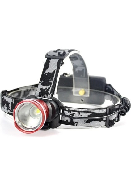 B Boruıt Rj LED Far Yakınlaştırma 3 Modlu Şarj Edilebilir Far Pil El Feneri Su Geçirmez Kamp Balıkçılık Kafa Feneri (Yurt Dışından)