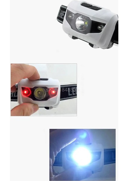 4 Modları Mini Far Parlak Kafa Işık 3 LED Frontal Lampe Torch Kamp Balıkçılık Kafa Lambası Far El Feneri Aaa Pil (Yurt Dışından)