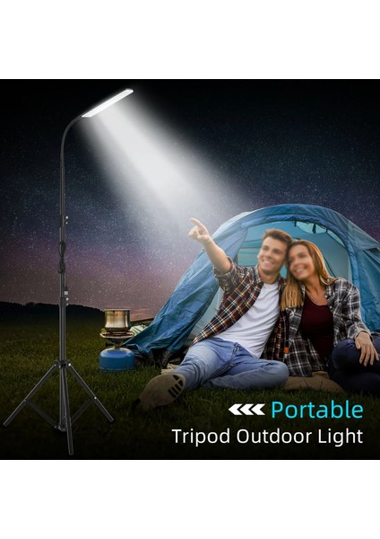 18W 84 LED Taşınabilir 360 Derece Ayarlanabilir Açık Kamp Işık Ripod ile Kamp Çalışma Fotoğraf Standı Dolgu Işığı (Yurt Dışından) fırsatları