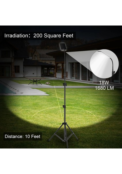 18W 84 LED Taşınabilir 360 Derece Ayarlanabilir Açık Kamp Işık Ripod ile Kamp Çalışma Fotoğraf Standı Dolgu Işığı (Yurt Dışından) indirimleri