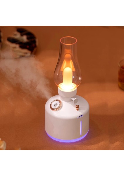 Yeşil Retro Kamp Feneri Kablosuz Hava Nemlendirici Işık USB Şarj Edilebilir Gece Lambası Mist Maker Ev Için LED Lamba Kamp Malzemeleri (Yurt Dışından)