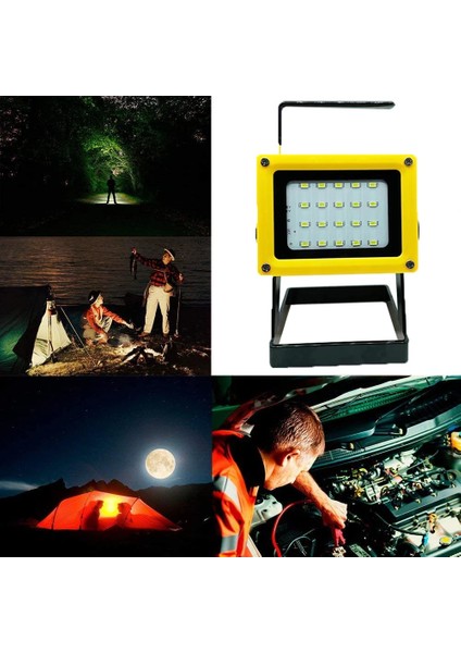 Standlı Şarj Edilebilir Taşınabilir LED Çalışma Işığı 20LED, 35W, Açık Kamp Yürüyüş Acil Araç Tamiri Için LED Projektör Işıkları (Yurt Dışından)
