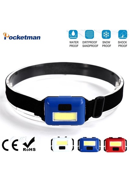 Mavi Ultra Parlak Cob LED Far M Aydınlatma Modları Far Su Geçirmez Kafa Lambası Taşınabilir Kafa El Feneri Kafa Ön Işık (Yurt Dışından) fiyatları