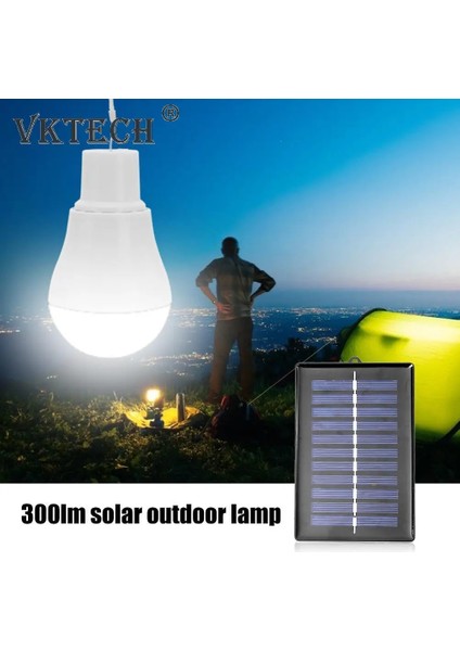1 Parça 1-V 15W 300LM Enerji Tasarruflu Açık Güneş Lambası Şarj Edilebilir LED Ampul Taşınabilir Güneş Enerjisi Paneli Dış Aydınlatma Yeni (Yurt Dışından) modelleri