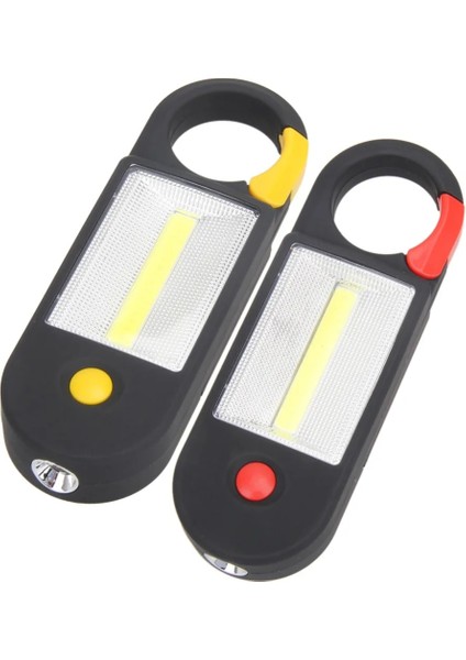 Sarı Khlıtec Mini Taşınabilir Fener Çadır Işığı Cob LED Acil Durum Lambası Su Geçirmez Asılı Kanca El Feneri Kamp Için 2 Mod Kullanımı Aaa (Yurt Dışından)