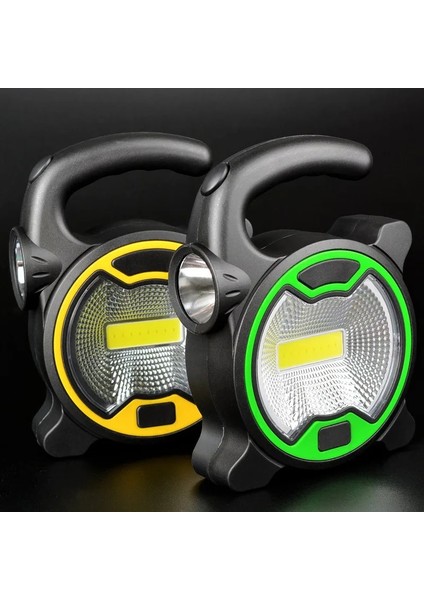 Sarı Taşınabilir Cob Çalışma Lambası LED Fener Su Geçirmez Acil Durum Spotlight Açık Yürüyüş Kamp Için Şarj Edilebilir Projektör Işık (Yurt Dışından) modelleri