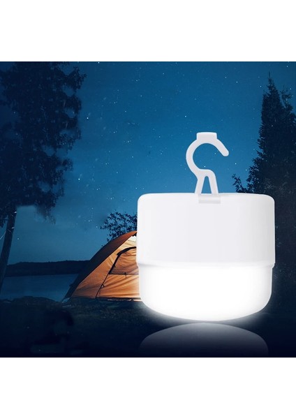 Beyaz Taşınabilir LED Kamp Işık USB Şarj Edilebilir Acil Durum Lambası Ampuller Ev Dekor Açık Asılı Çadır Lambası Barbekü Yürüyüş Kamp Fener (Yurt Dışından) modelleri