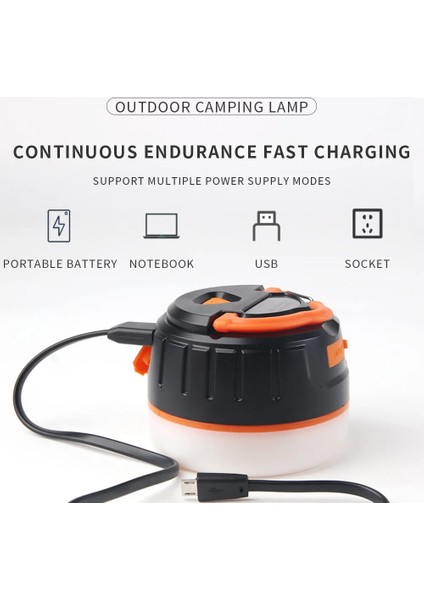5V LED Fener Taşınabilir Kamp Işık USB Şarj Edilebilir Ampul Açık Çadır Işığı 5 Modu ile Barbekü Yürüyüş Ev Acil Durum Lambası (Yurt Dışından) fırsatları