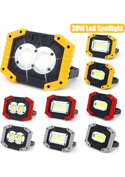 A Taşınabilir LED Spot Süper Parlak LED Kısılabilir Çalışma Işığı Açık Kamp Için USB Şarj Edilebilir Lamba LED El Feneri (Yurt Dışından)