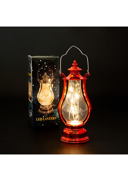Altın Vintage Fener Retro Tasarım LED Asılı Gaz Lambası Pil Kumandalı Dekoratif Ev Tatil Noel Hediyeleri Ev Dekor Için (Yurt Dışından) indirimleri