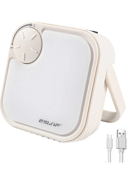 Beyaz Kamp Çadır Işığı Taşınabilir Çok Fonksiyonlu LED Fener Acil Işık Tip-C Açık Yürüyüş Seyahat Için USB Şarj Edilebilir (Yurt Dışından)