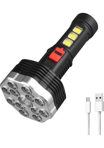 NO.813 Boyutu LED Cob Torch Işık 300LAH Su Geçirmez El Projektör Mikro USB Şarj El Feneri El Feneri Açık Yürüyüş Için (Yurt Dışından)