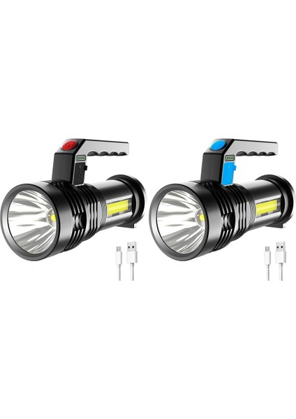 NO.813 Boyutu LED Cob Torch Işık 300LAH Su Geçirmez El Projektör Mikro USB Şarj El Feneri El Feneri Açık Yürüyüş Için (Yurt Dışından) fiyatları