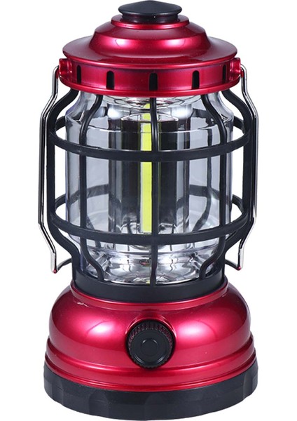 Kırmızı LED Kamp Fener Moda Taşınabilir Su Geçirmez USB Şarj Edilebilir Açık Kamp Işıkları Acil Işık Kamp Malzemeleri (Yurt Dışından)