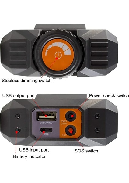 Siyah Ah Taşınabilir Fener Güç Bankası Şarj Edilebilir Kamp Çadırı Işık Acil Durum Lambası Açık Su Geçirmez Asın El Feneri (Yurt Dışından) fırsatları