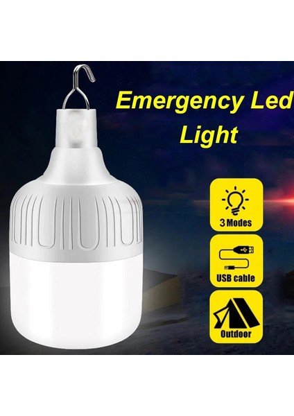 5 Saat 3 Mod Taşınabilir LED Acil Durum Işıkları USB Şarj Edilebilir Açık Kamp Ampul Lamba Taşınabilir Veranda Bahçe Barbekü Fenerler El Feneri (Yurt Dışından) fiyatları