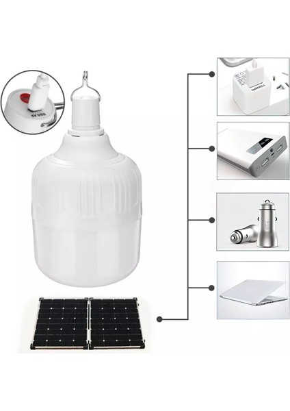 5 Saat 3 Mod Taşınabilir LED Acil Durum Işıkları USB Şarj Edilebilir Açık Kamp Ampul Lamba Taşınabilir Veranda Bahçe Barbekü Fenerler El Feneri (Yurt Dışından) modelleri