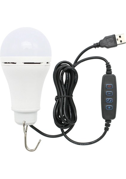 Açık Kamp 6 W USB LED Ampul Işık 3 Renk Kısılabilir Taşınabilir Fener Enerji Tasarrufu Yürüyüş Balıkçı Çadırı Acil Gece Lambası (Yurt Dışından)