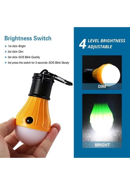 Mavi Acil Durum Işığı Kamp Ampul Taşınabilir Açık Kamp Çadırı Fener Ampul Kamp Ekipmanları Akülü Ampul (Yurt Dışından) fırsatları