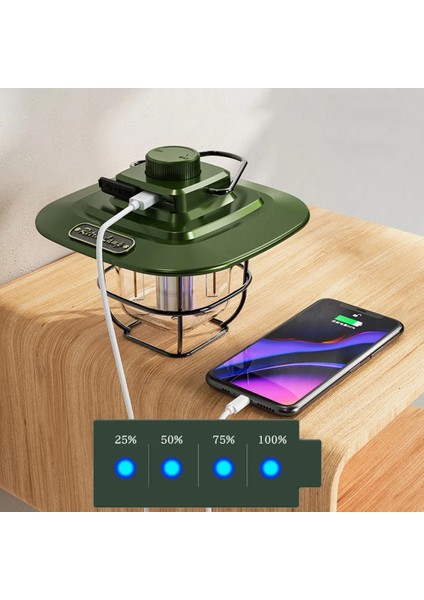 Beyaz Mini Vintage Metal Asılı Fenerler LED Kamp Işık Taşınabilir Su Geçirmez USB Şarj Çadır Işığı Kanca ile Açık Bahçe Lambası (Yurt Dışından) indirimleri