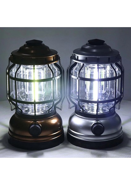 Gümüş LED Kamp Fener Moda Taşınabilir Su Geçirmez USB Şarj Edilebilir Açık Kamp Işıkları Acil Işık Kamp Malzemeleri (Yurt Dışından) modelleri