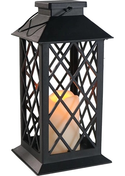 Siyah 2021 Cadılar Bayramı Işıkları Vintage LED Mum Işığı Rüzgar Geçirmez Şamdan Lamba Dış Aydınlatma Bahçe Asılı Lambalar Dekorasyon (Yurt Dışından)