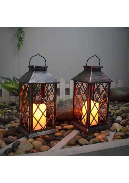 Siyah 2021 Cadılar Bayramı Işıkları Vintage LED Mum Işığı Rüzgar Geçirmez Şamdan Lamba Dış Aydınlatma Bahçe Asılı Lambalar Dekorasyon (Yurt Dışından) modelleri