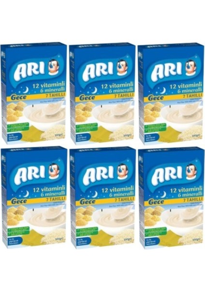 7 Tahıllı Gece Maması 12 Vitamin 6 Mineralli 200 gr x 6 Adet