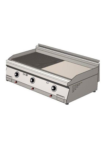 Karacasan 700 Seri Set Üstü Doğalgazlı Yarı Kanallı Izgara