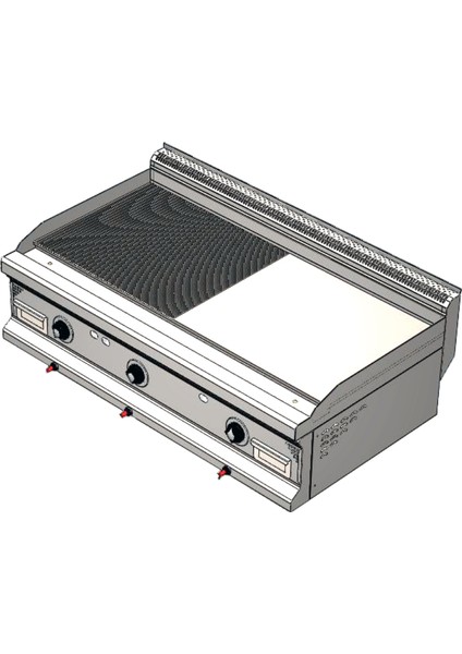 Karacasan 700 Seri Set Üstü Doğalgazlı Yarı Kanallı Izgara