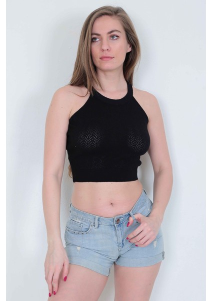 Pamuklu Triko Crop modelleri