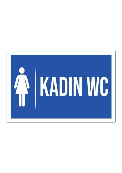 Kadın Wc Yönlendirme Levhası 158