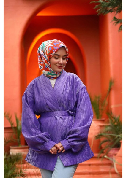 Silk Home Turuncu Mor Karma Desen Tivil Ipek Eşarp 11427-27 fiyatları