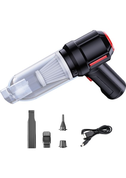 Oto Malzemeleri Çok Fonksiyonlu Kablosuz Araba Elektrikli Süpürge Yüksek Emişli Vakum Üfleyici El Araba Ev Çift Amaçlı Vakum Pompası (Yurt Dışından)