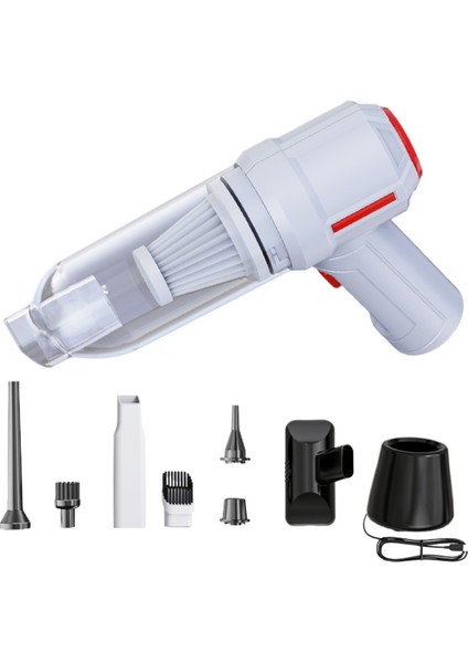 Oto Malzemeleri Çok Fonksiyonlu Kablosuz Araba Elektrikli Süpürge Yüksek Emişli Vakum Üfleyici El Araba Ev Çift Amaçlı Vakum Pompası (Yurt Dışından)
