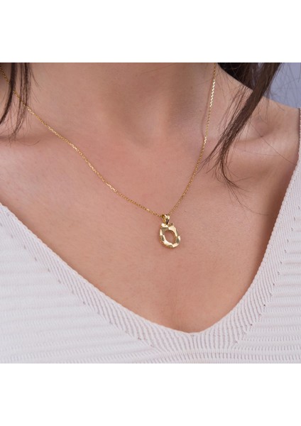 14 Ayar Altın Ö Harfi Kolye Ucu 0.74 gr modelleri