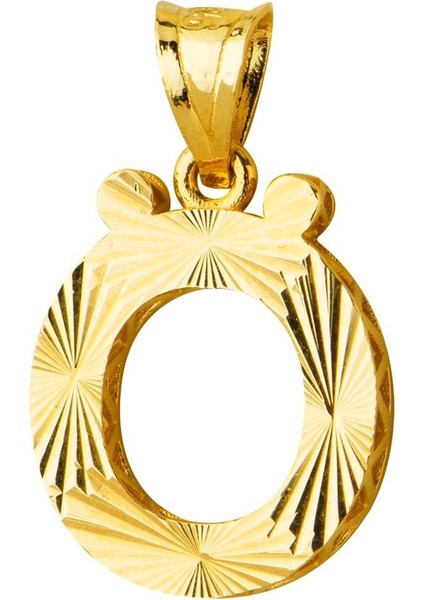 14 Ayar Altın Ö Harfi Kolye Ucu 0.74 gr fırsatları