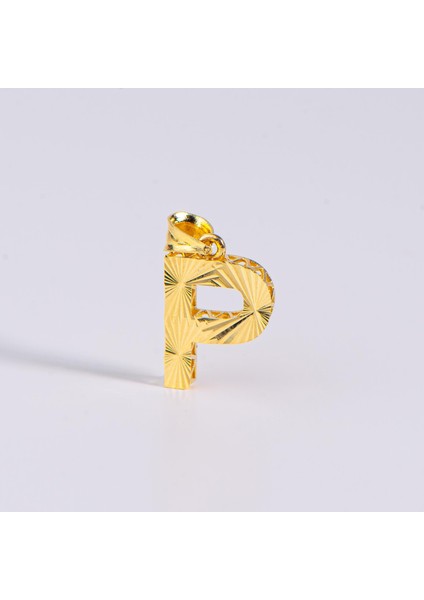 14 Ayar Altın P Harfi Kolye Ucu 0.59 gr