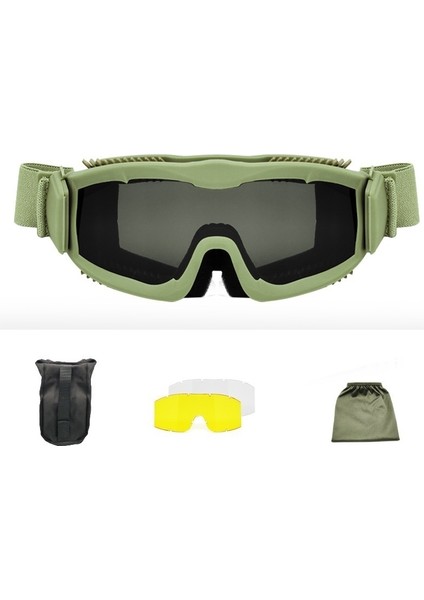 Taktik Gözlük Alfa Rüzgar Geçirmez Kum Atış Gözlüğü (Yurt Dışından)